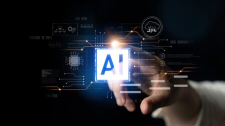 Ai,core,technology,presented,with,digital,circuit,connections,,symbolizing,ai